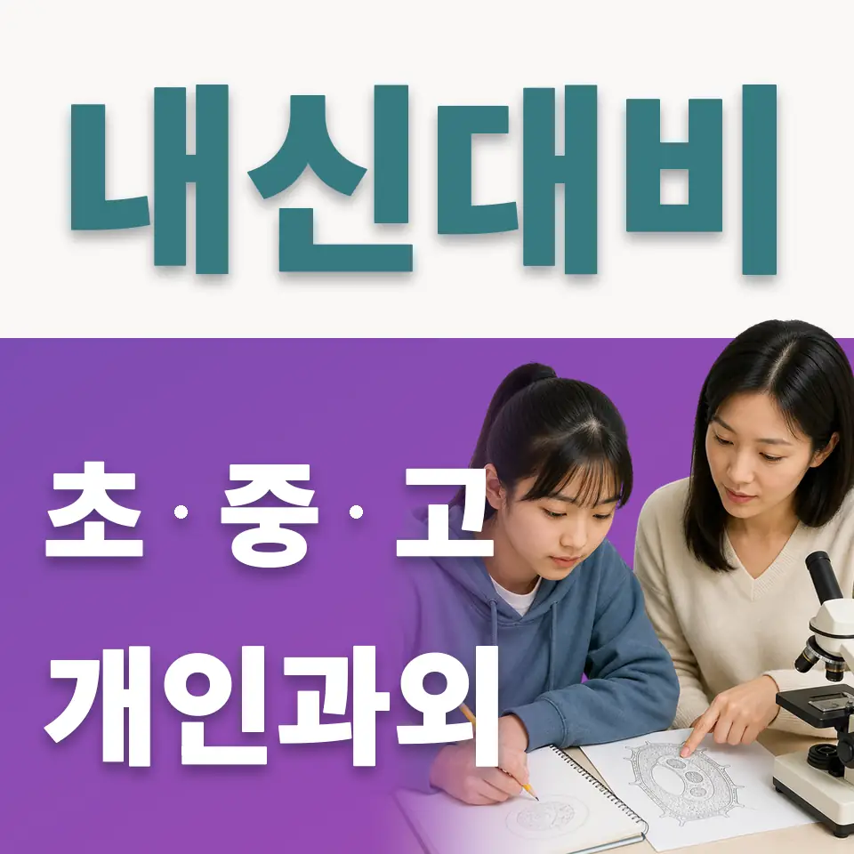 천천동 고등 사회과외 학습 안내