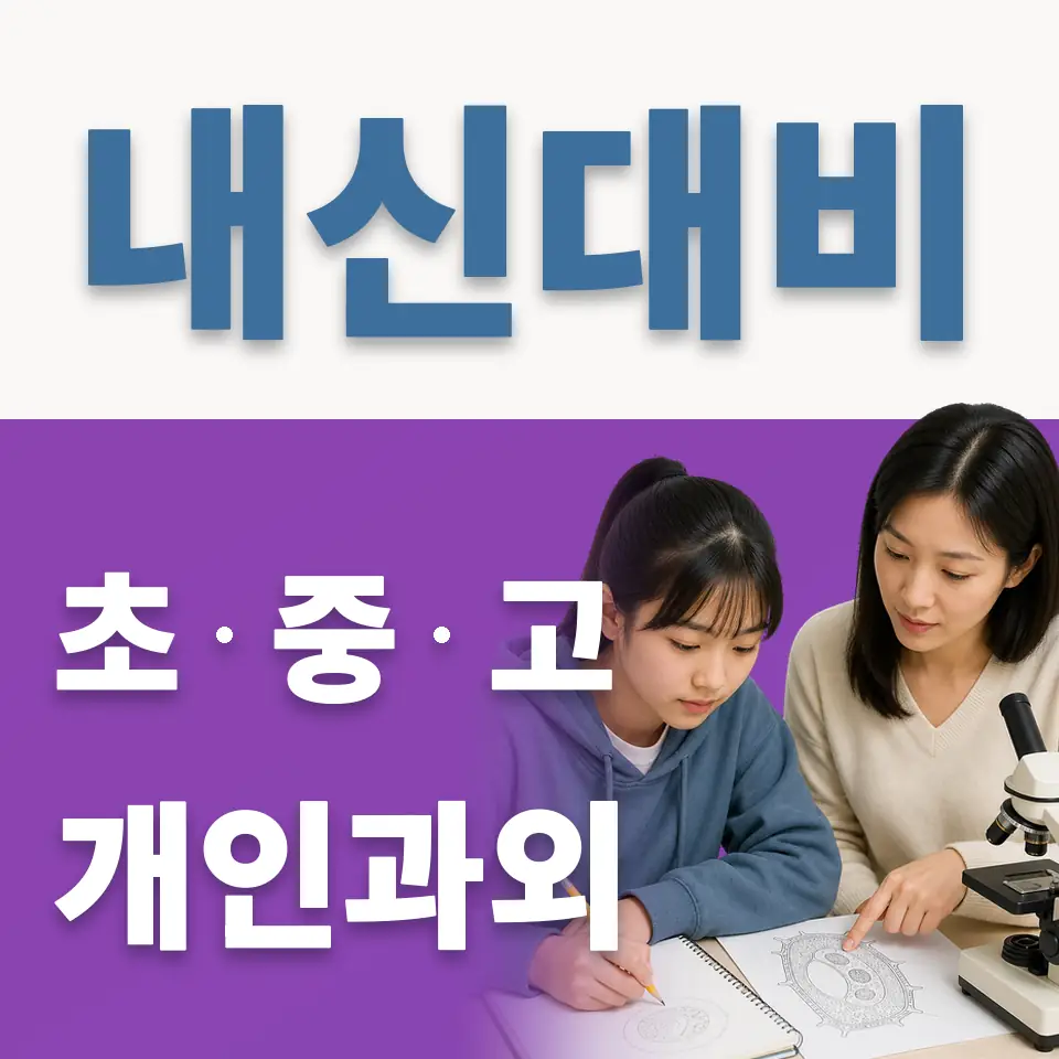 조원동 과외 학습 안내