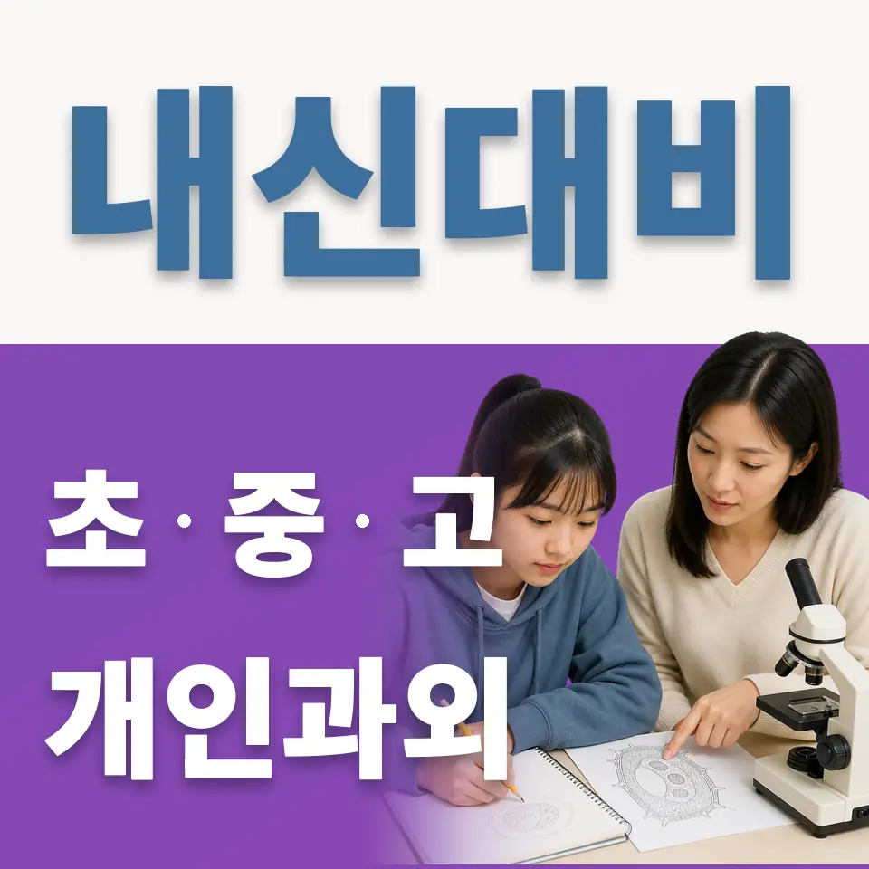 운중동 고등 영어과외 학습 안내