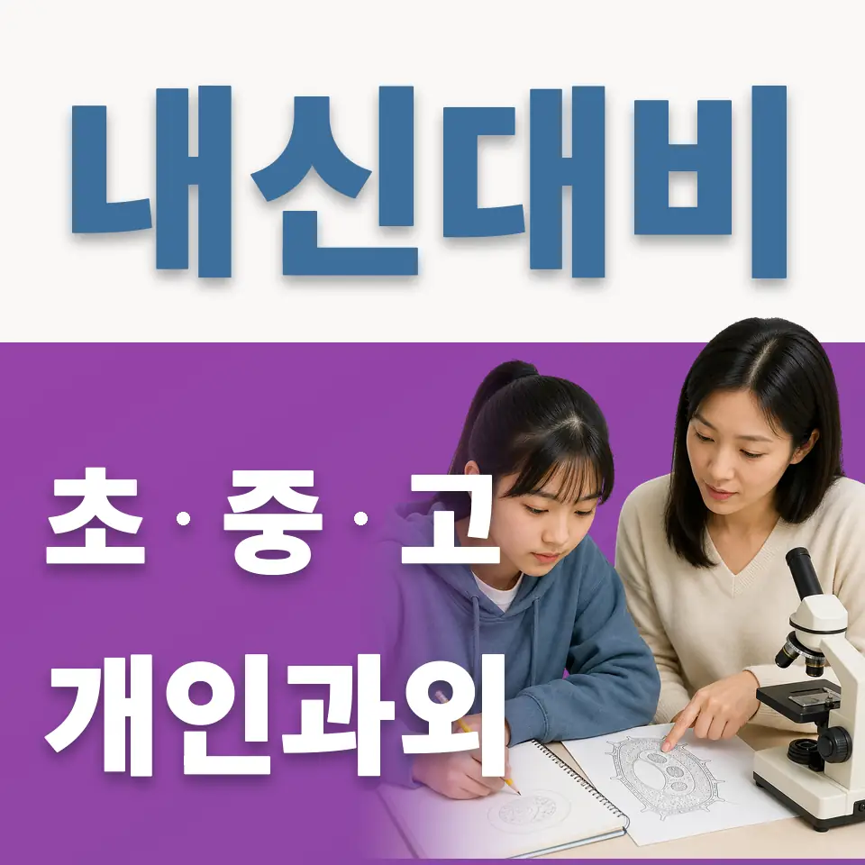 선부동 초등 과외 학습 안내