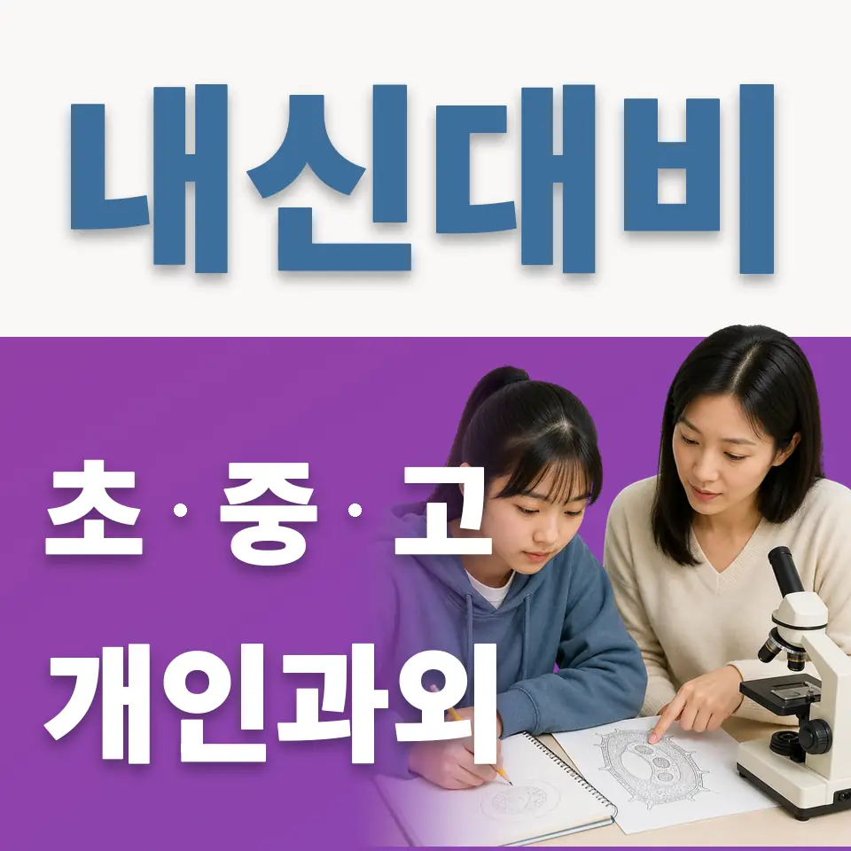 마전동 초등 과외 학습 안내