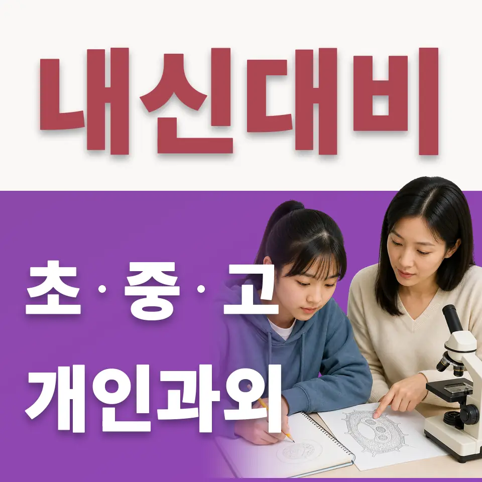 천왕동 수학과외 학습 안내