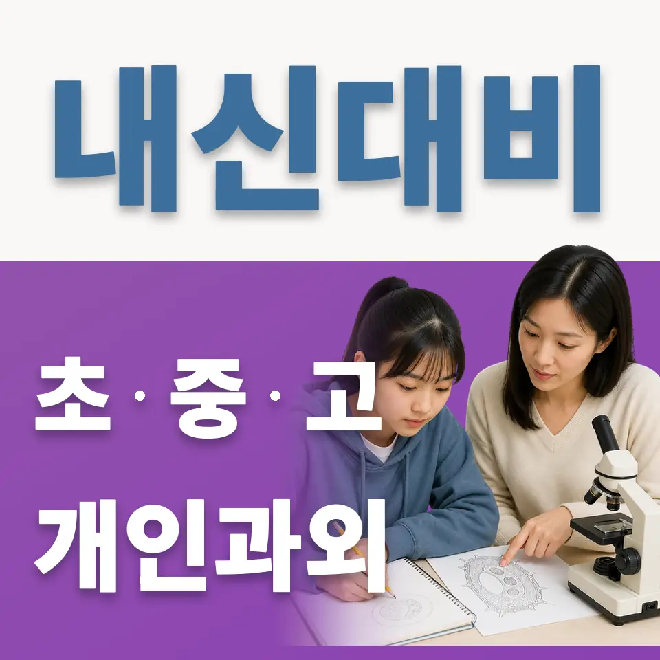 거여동 과외 학습 안내