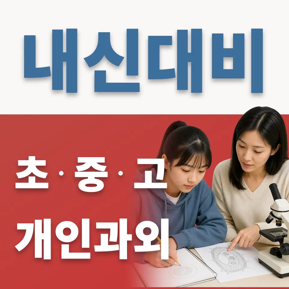 중림동 고등 영어과외 학습 안내