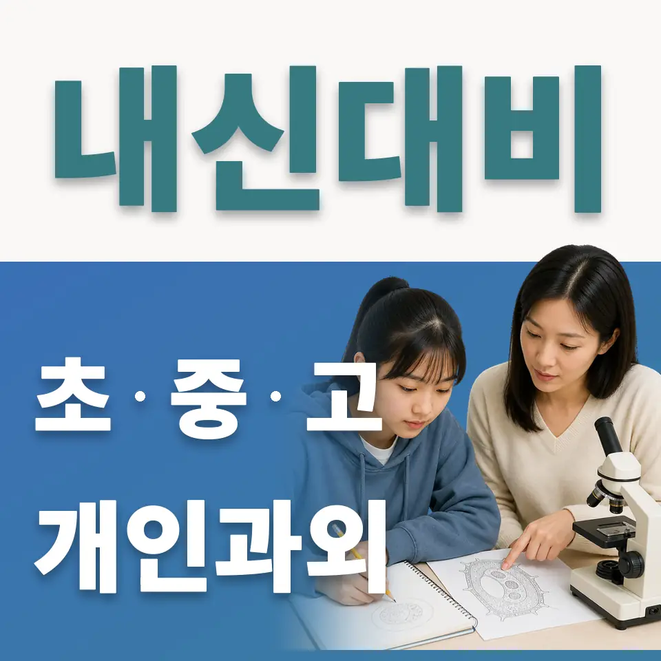 한성여중 사회과외 학습 안내