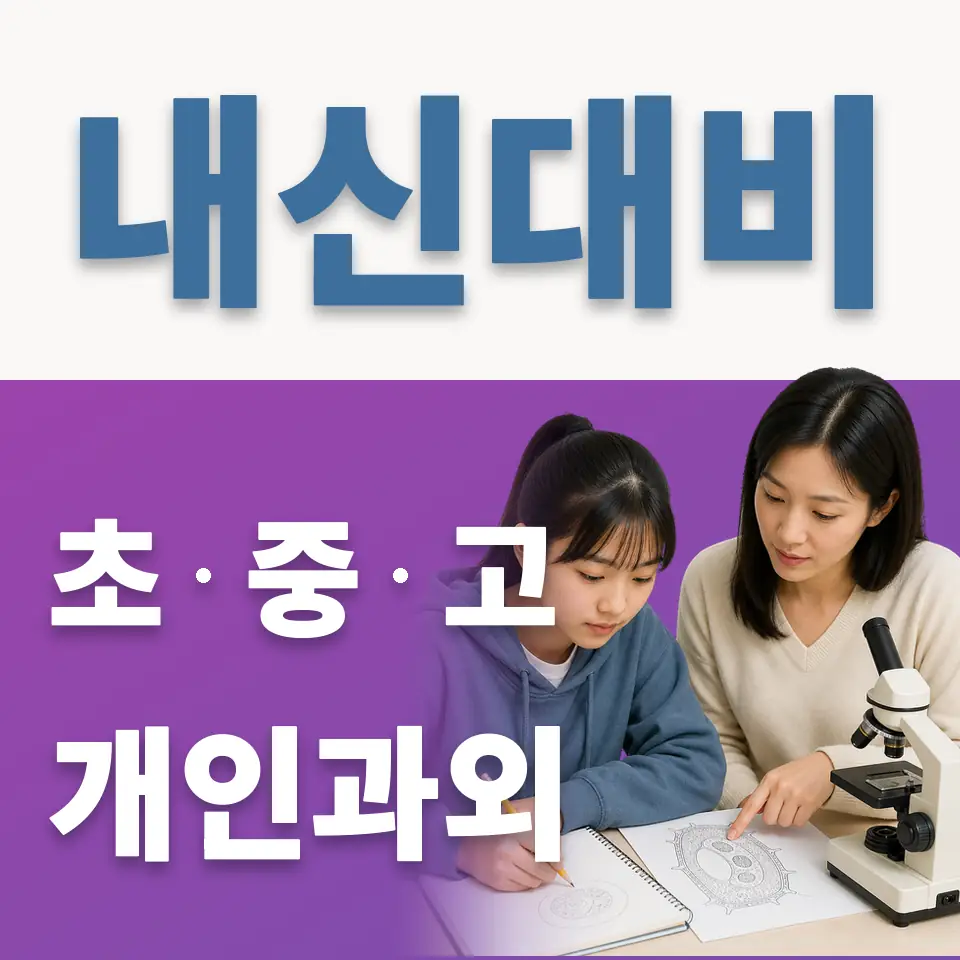 마장초 영어과외 학습 안내